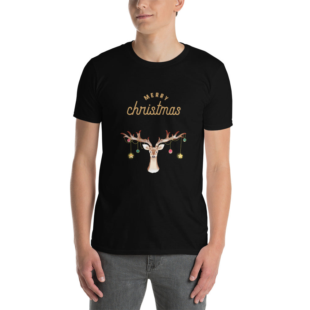 Merry christmas, Kurzärmeliges Unisex-T-Shirt