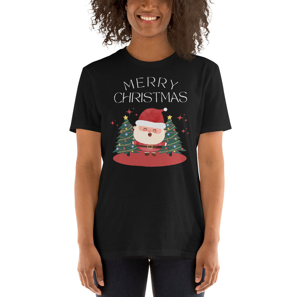 Merry christmas T-Shirt, Kurzärmeliges Unisex-T-Shirt