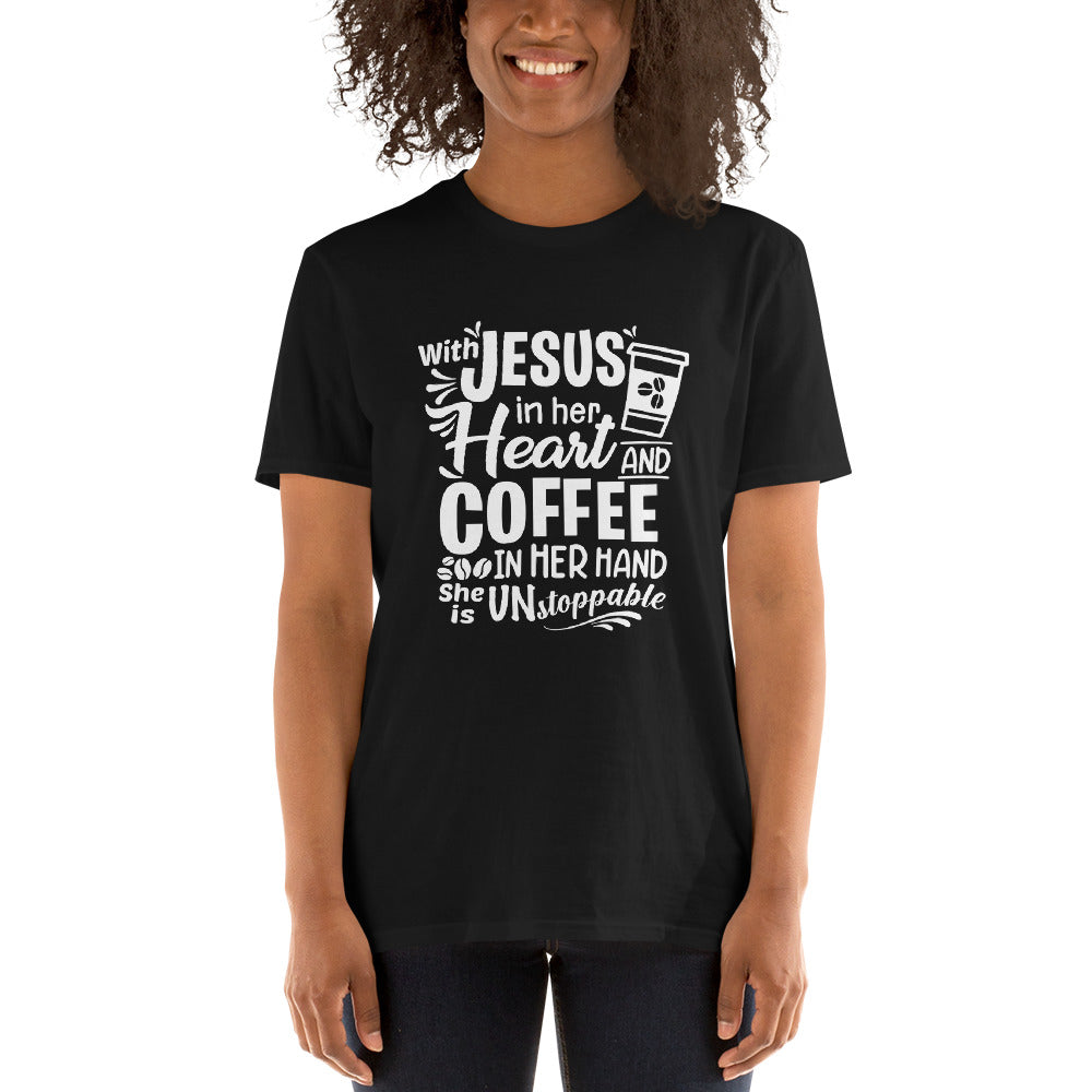 Jeses in your heart Kurzärmeliges Unisex-T-Shirt - souverista