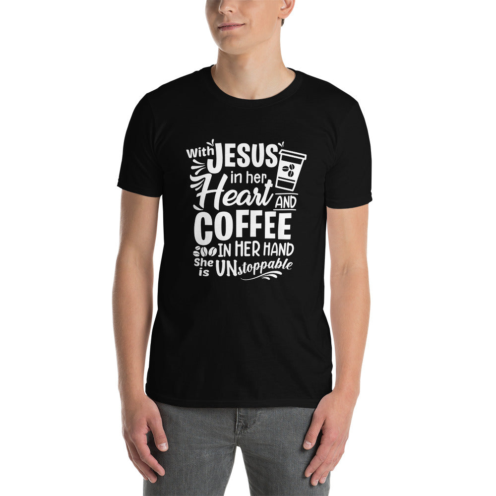 Jeses in your heart Kurzärmeliges Unisex-T-Shirt - souverista