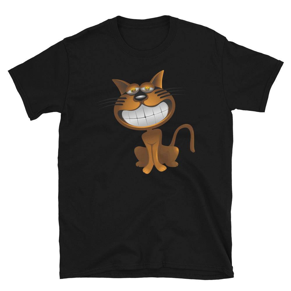 Katze lächelt Unisex-T-Shirt
