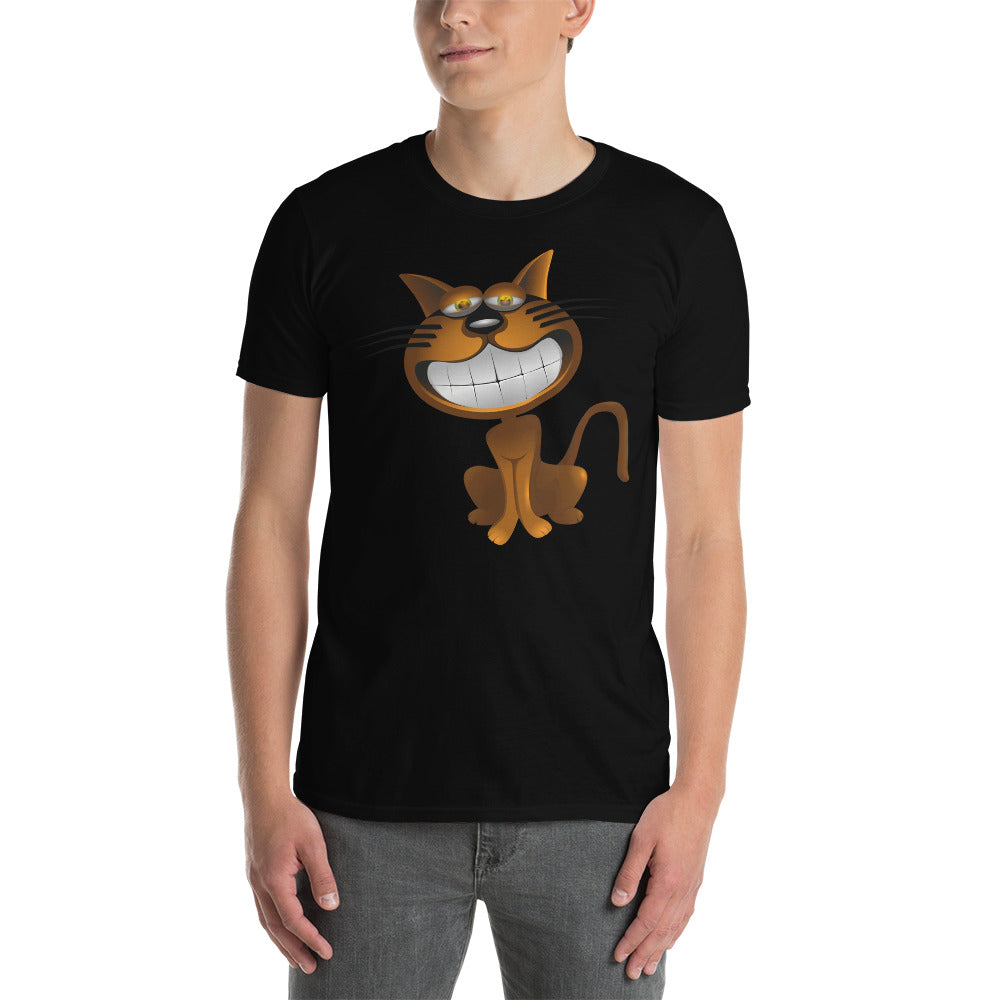 Katze lächelt Unisex-T-Shirt
