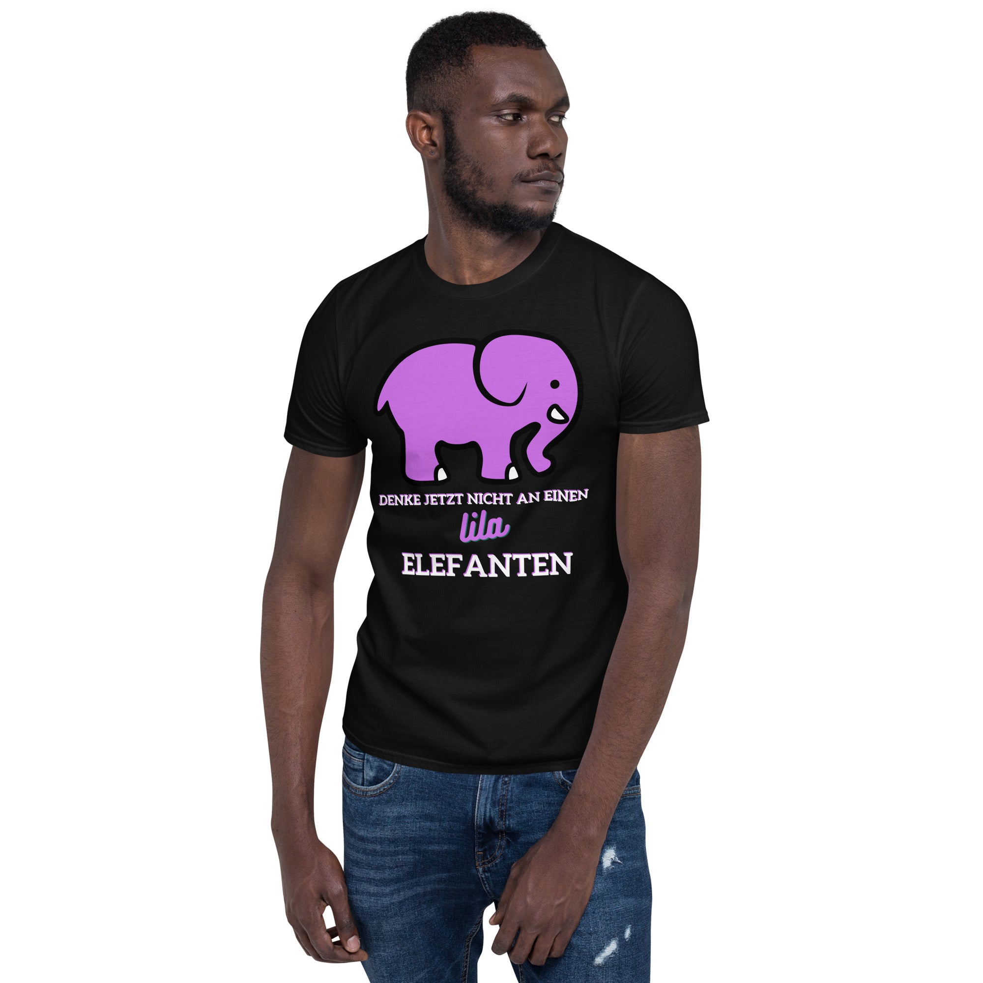 Lila Elefant Unisex-T-Shirt - souverista