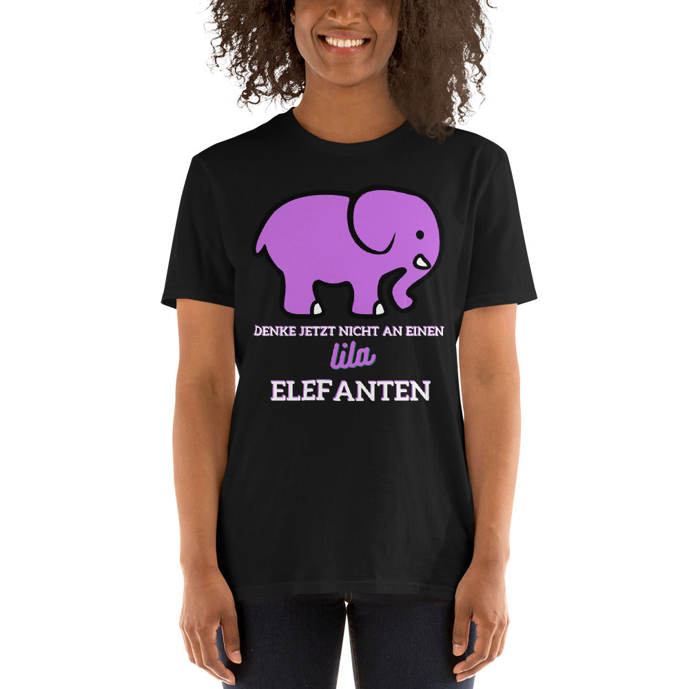 Lila Elefant Unisex-T-Shirt - souverista