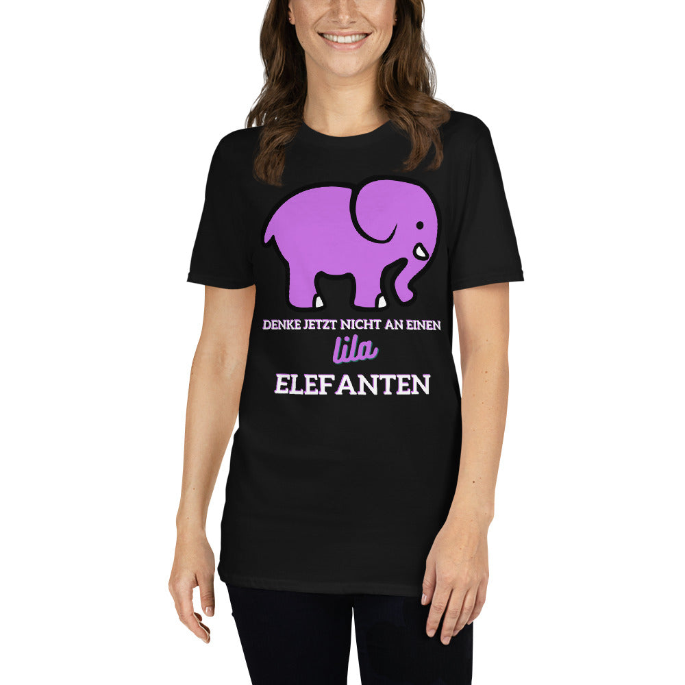 Lila Elefant Unisex-T-Shirt - souverista