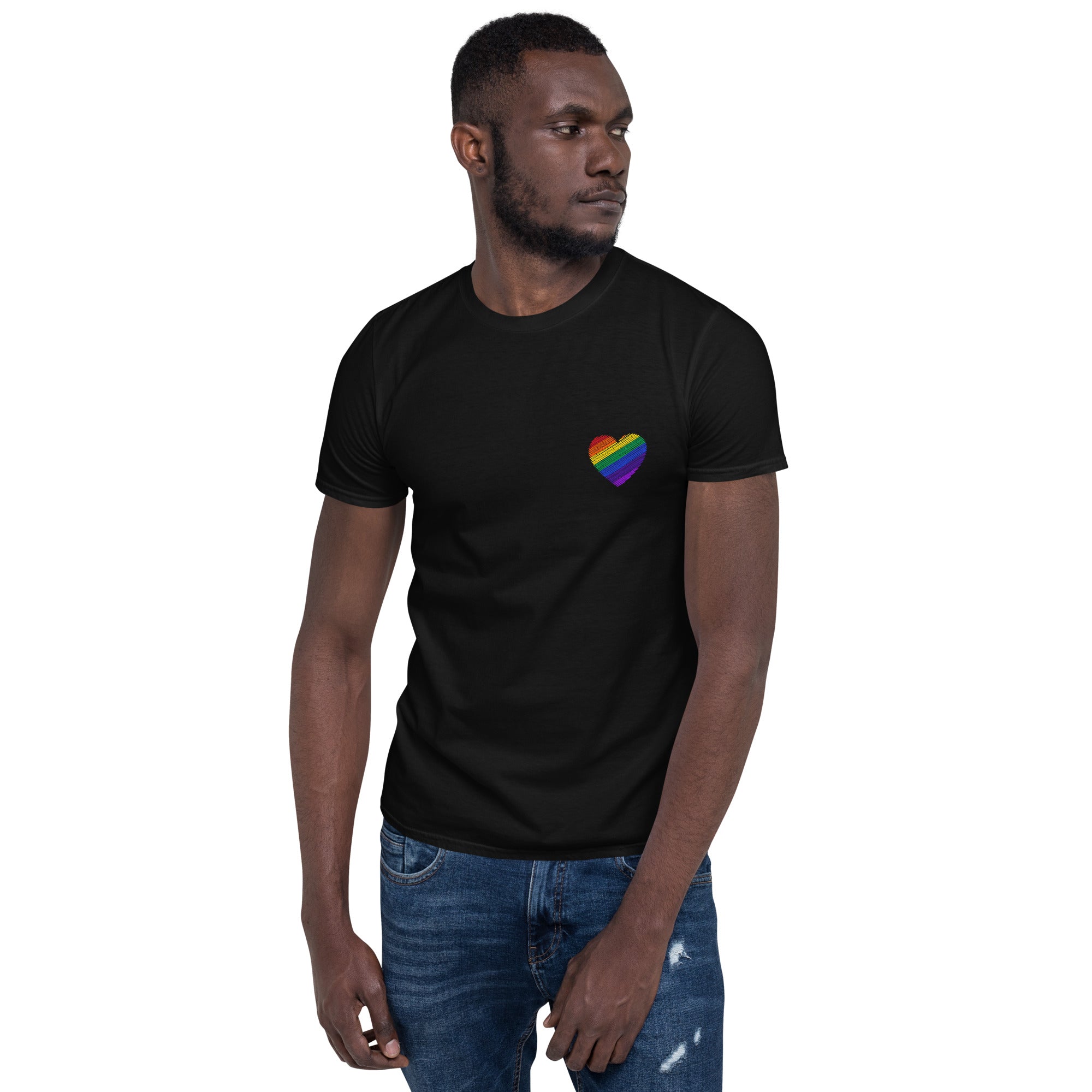 Regenbogen Herz Unisex-T-Shirt - souverista