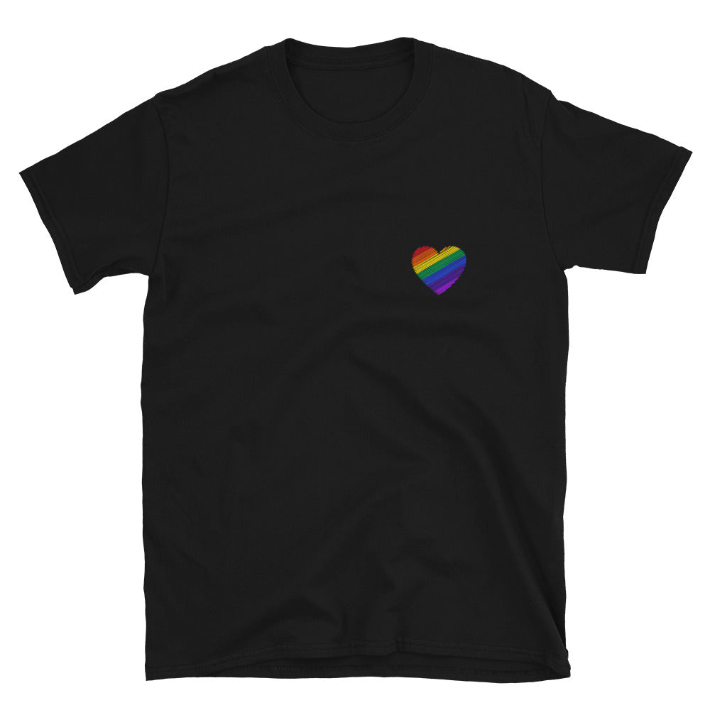 Regenbogen Herz Unisex-T-Shirt - souverista