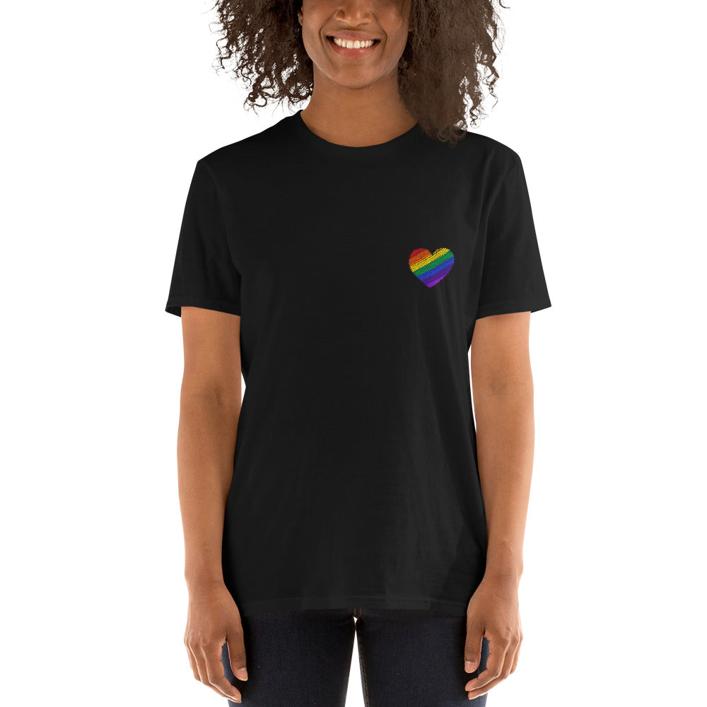 Regenbogen Herz Unisex-T-Shirt - souverista