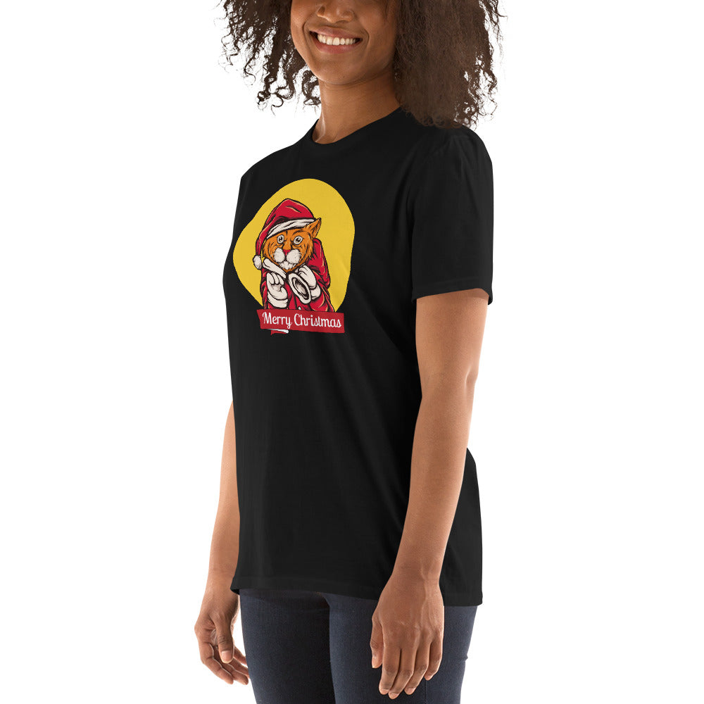 Holy cat, merry christmas, Short-Sleeve Unisex T-Shirt - souverista