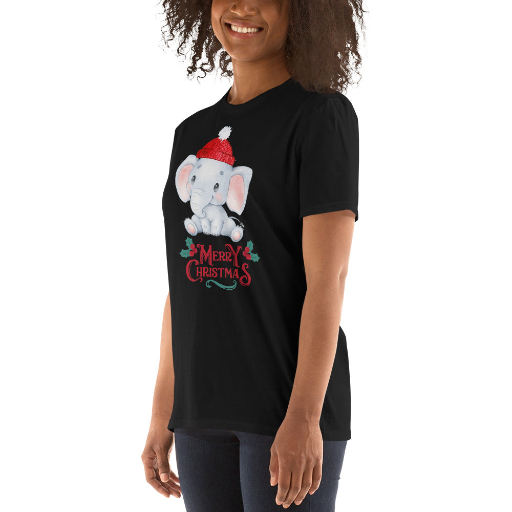 Elephant shirt, Weihnachtsmann T-Shirt, Weihnachten Shirt, Geschenk Weihnachten, personalisiertes T-Shirt, Kurzärmeliges Unisex-T-Shirt - souverista