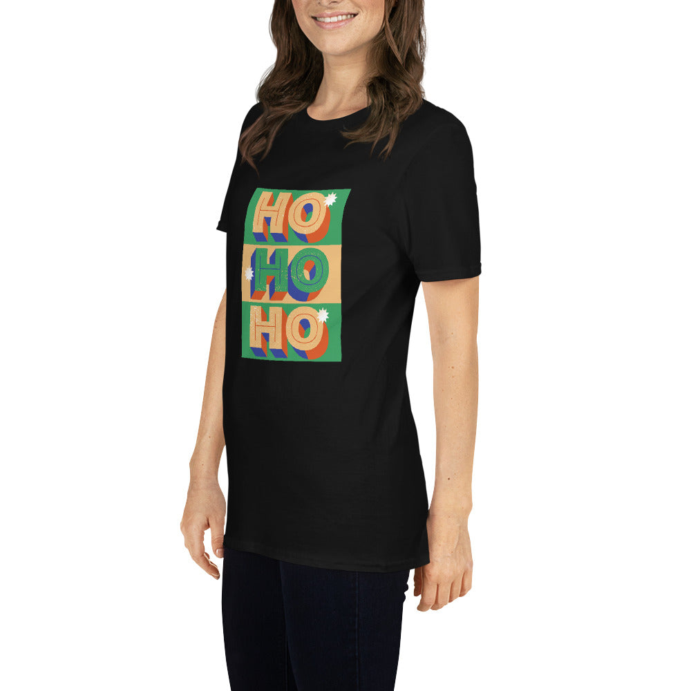 HOHOH, frohe Weihnachten, Kurzärmeliges Unisex-T-Shirt - souverista