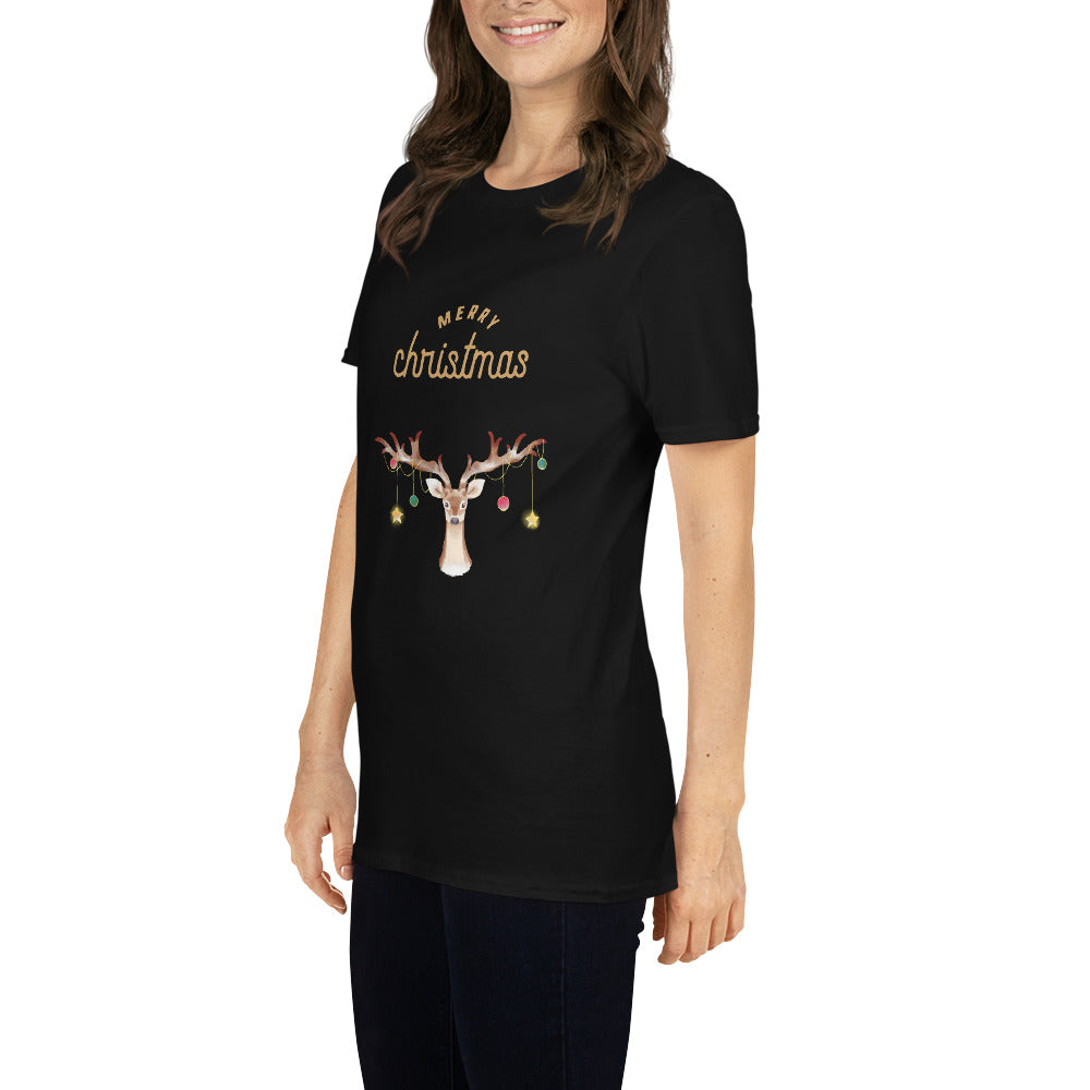 Merry christmas, Kurzärmeliges Unisex-T-Shirt