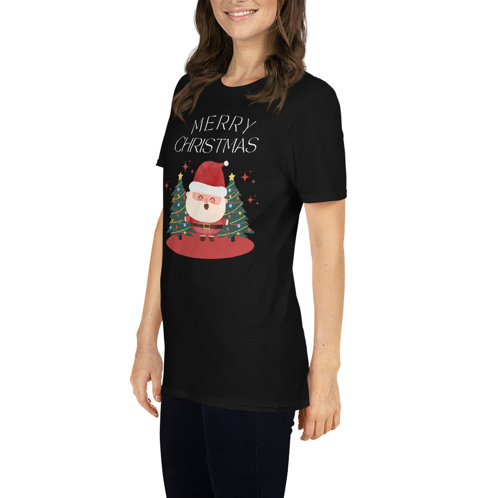 Merry christmas T-Shirt, Kurzärmeliges Unisex-T-Shirt