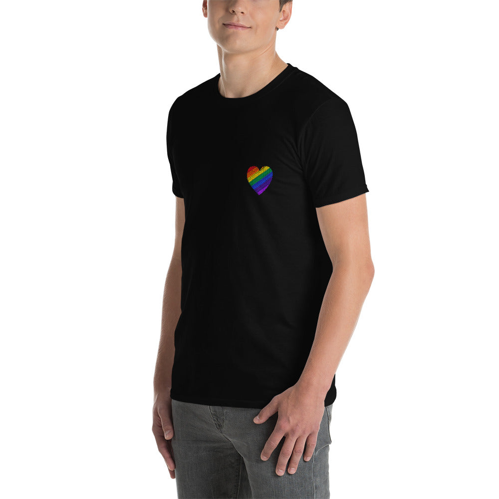 Regenbogen Herz Unisex-T-Shirt - souverista