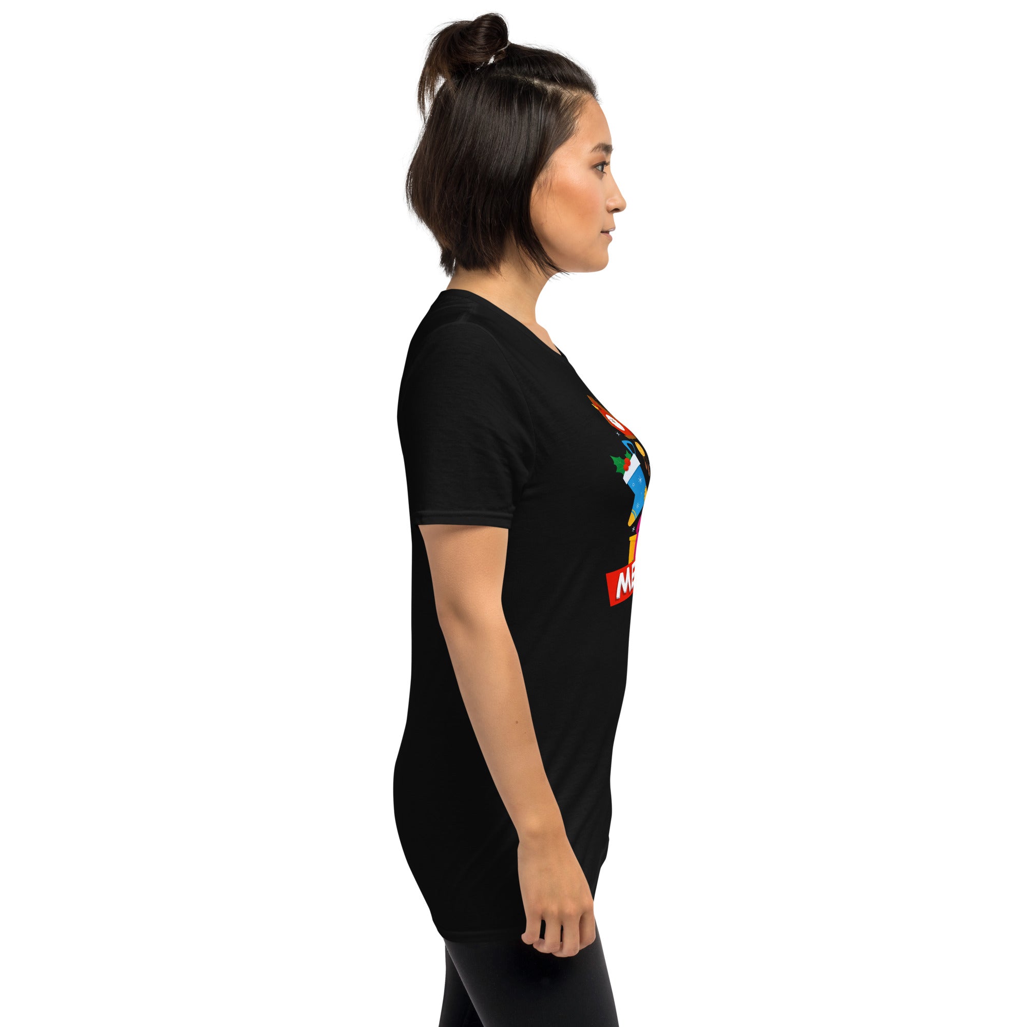 Santa Claus, merry christmas, Kurzärmeliges Unisex-T-Shirt - souverista