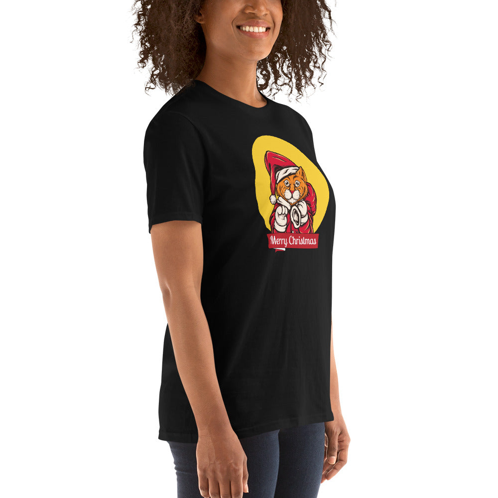 Holy cat, merry christmas, Short-Sleeve Unisex T-Shirt - souverista