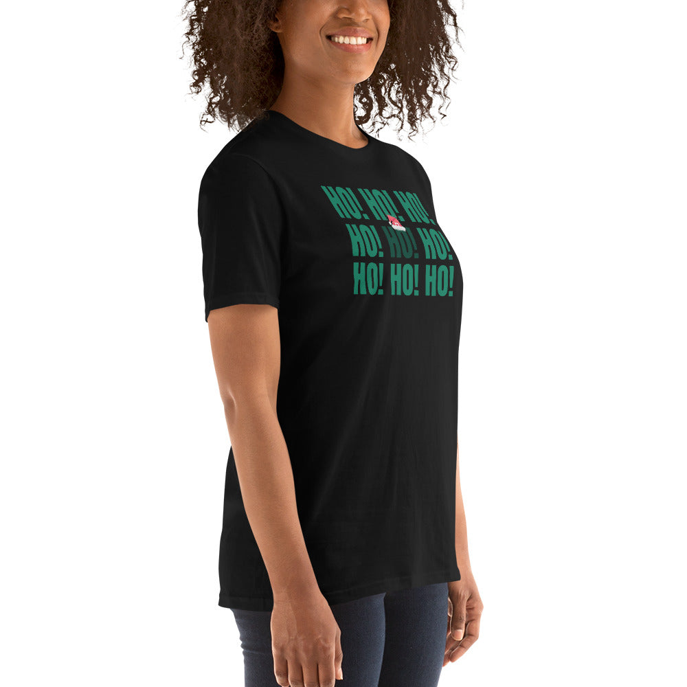 HOHOHO, Weihnachtsmann T-Shirt, Weihnachten Shirt, Geschenk Weihnachten, personalisiertes T-Shirt, Kurzärmeliges Unisex-T-Shirt