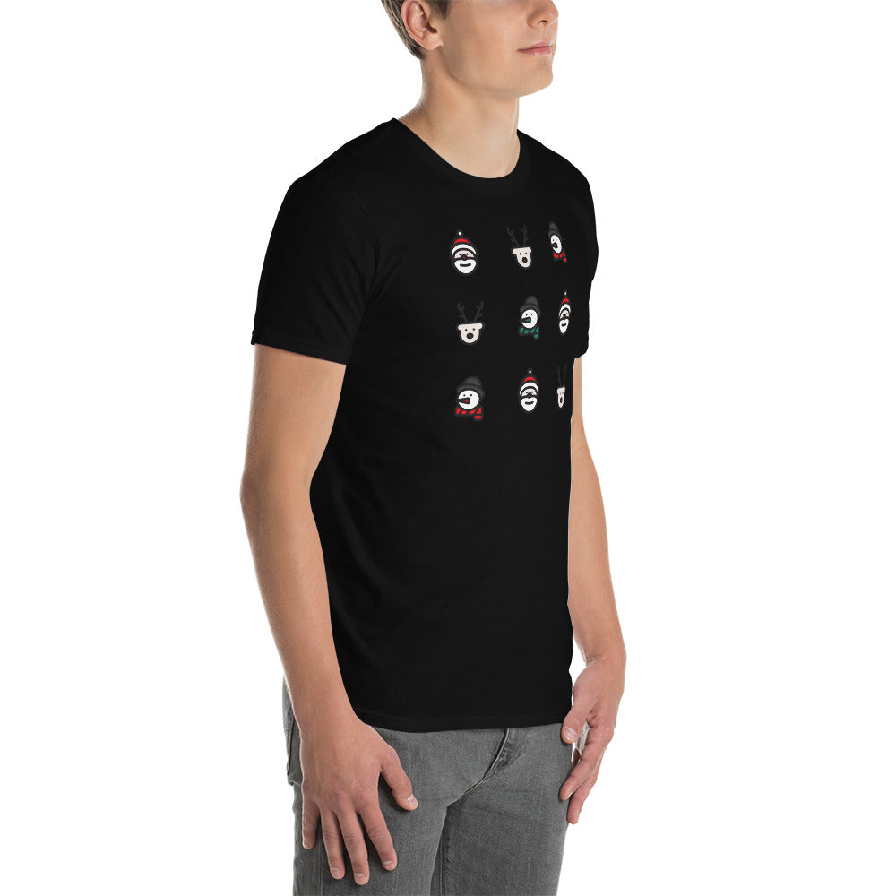 Weihnachtgsfiguren, Kurzärmeliges Unisex-T-Shirt - souverista