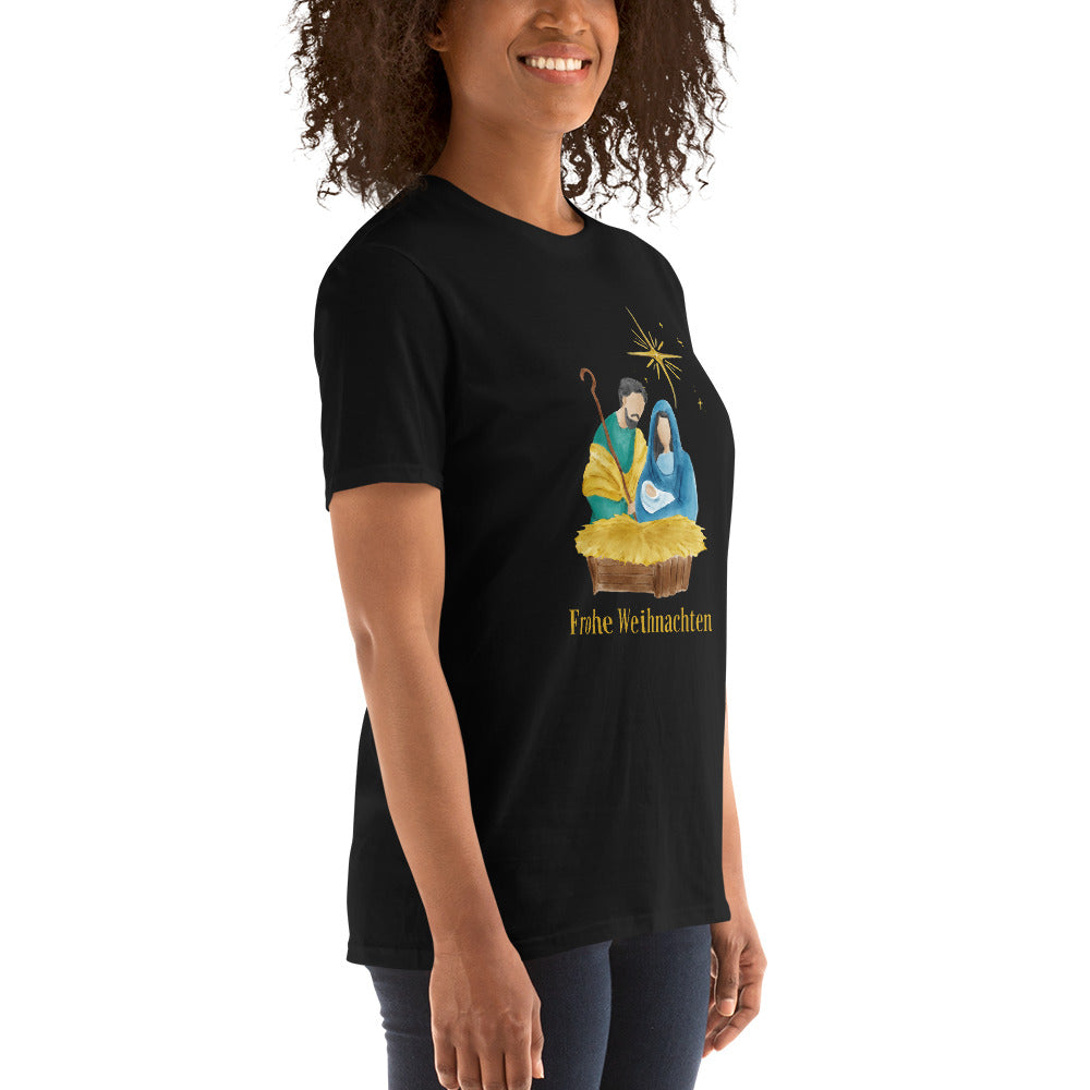 Frohe Weihnachten, Kurzärmeliges Unisex-T-Shirt - souverista