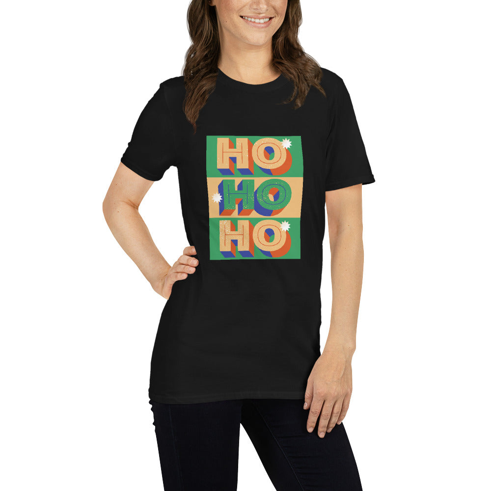 HOHOH, frohe Weihnachten, Kurzärmeliges Unisex-T-Shirt - souverista