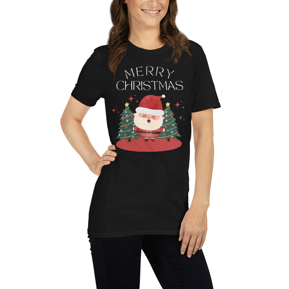 Merry christmas T-Shirt, Kurzärmeliges Unisex-T-Shirt