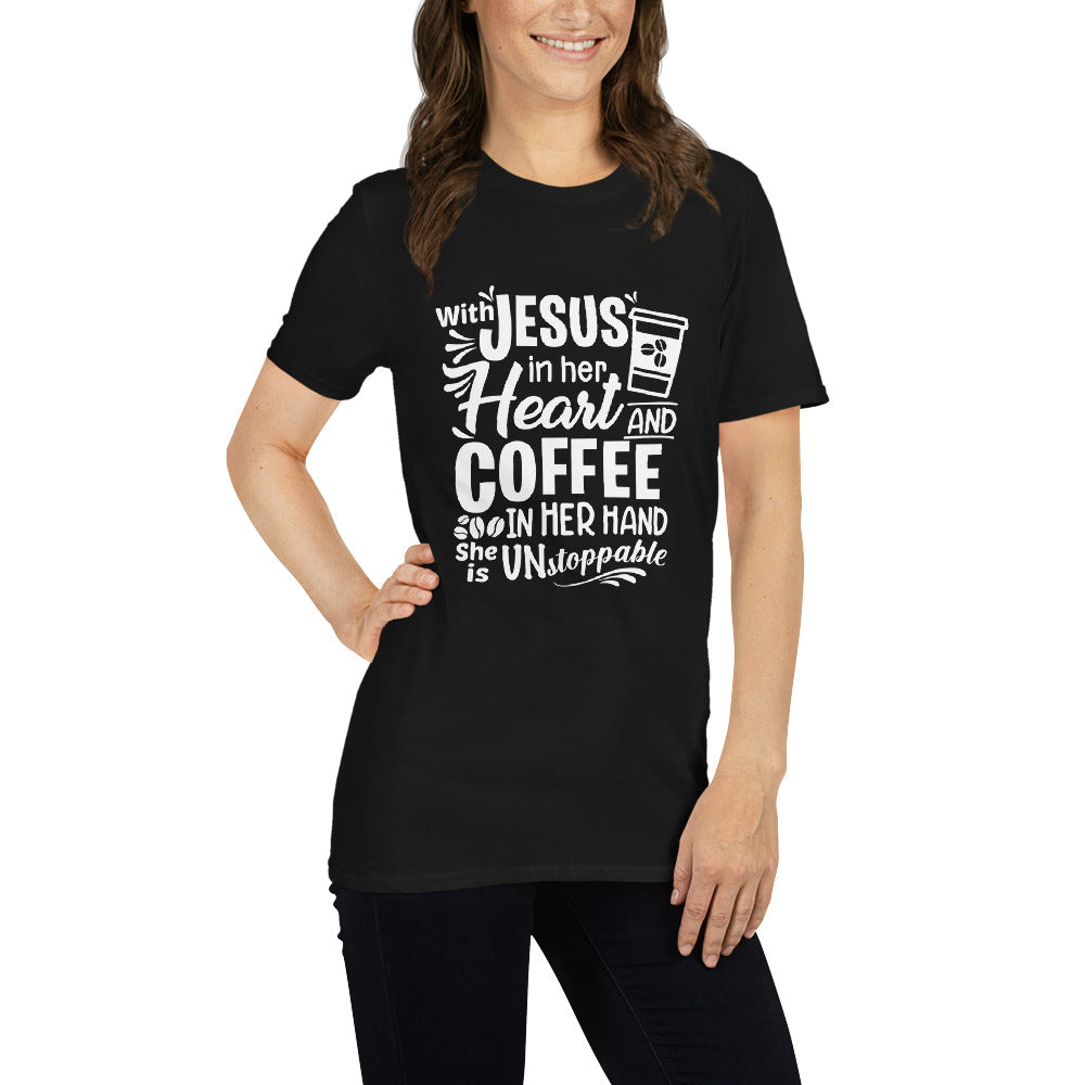 Jeses in your heart Kurzärmeliges Unisex-T-Shirt - souverista