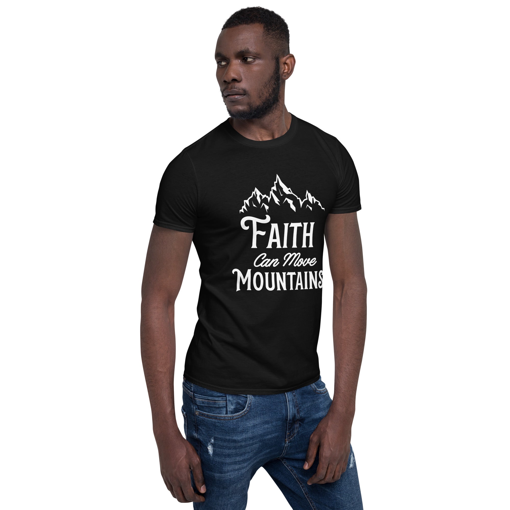 Faith mountain Kurzärmeliges Unisex-T-Shirt