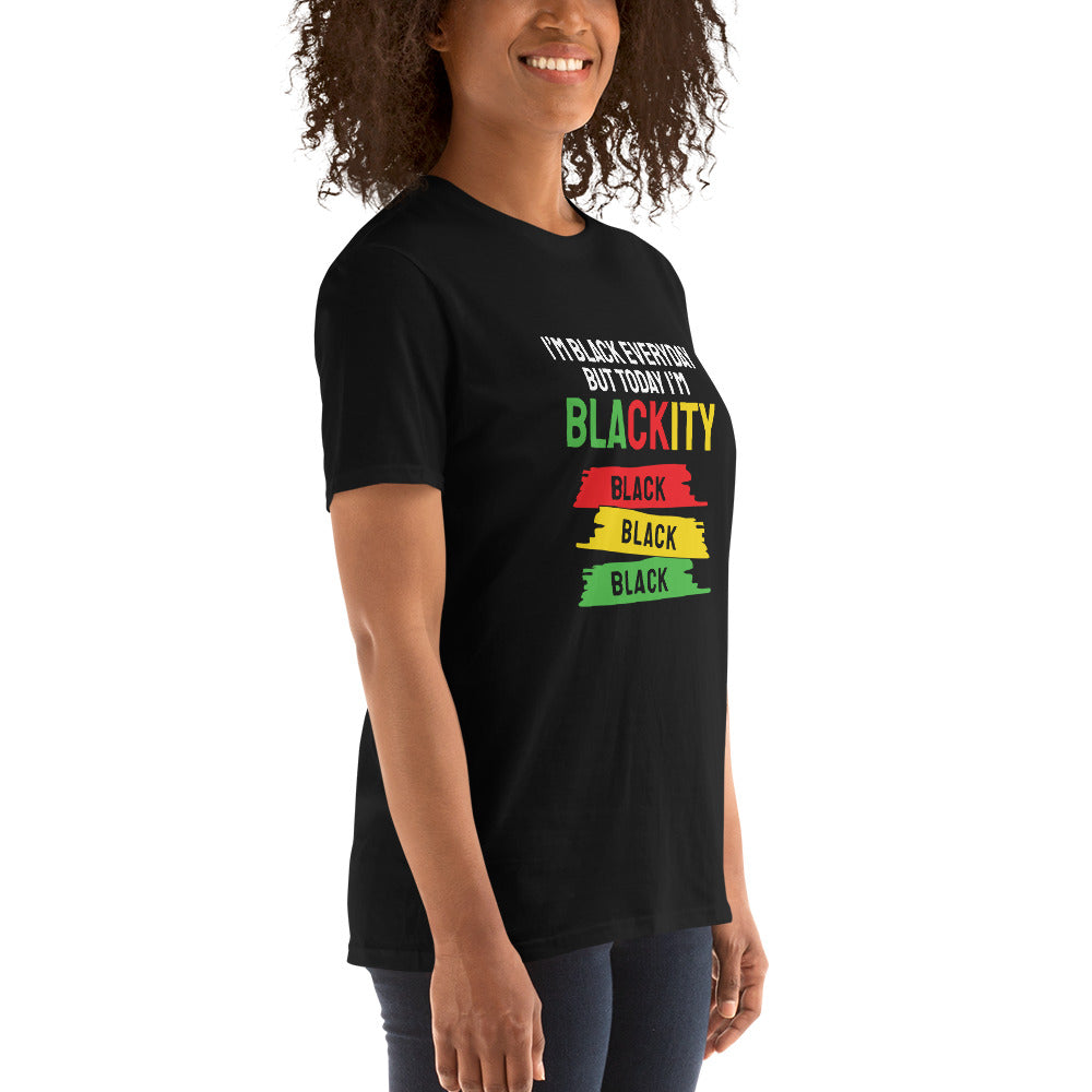 Blackity Kurzärmeliges Unisex-T-Shirt