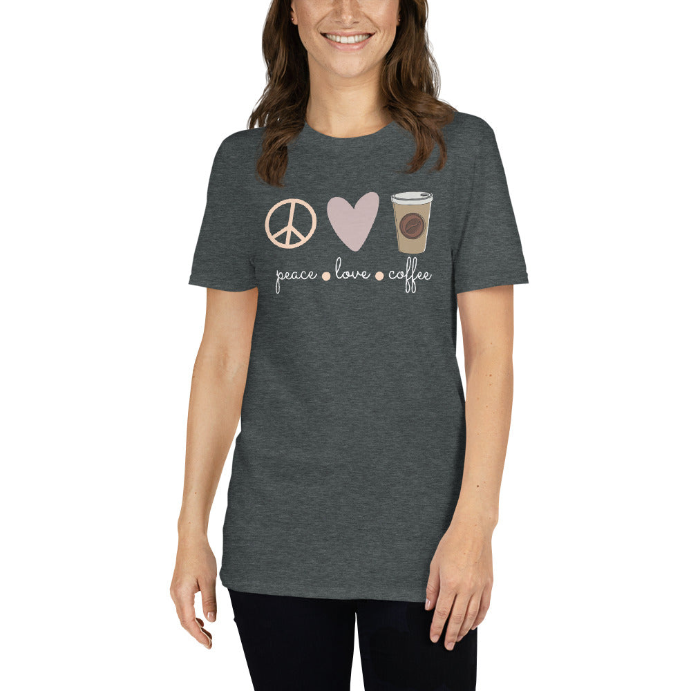 Peace.love.coffee Unisex-T-Shirt