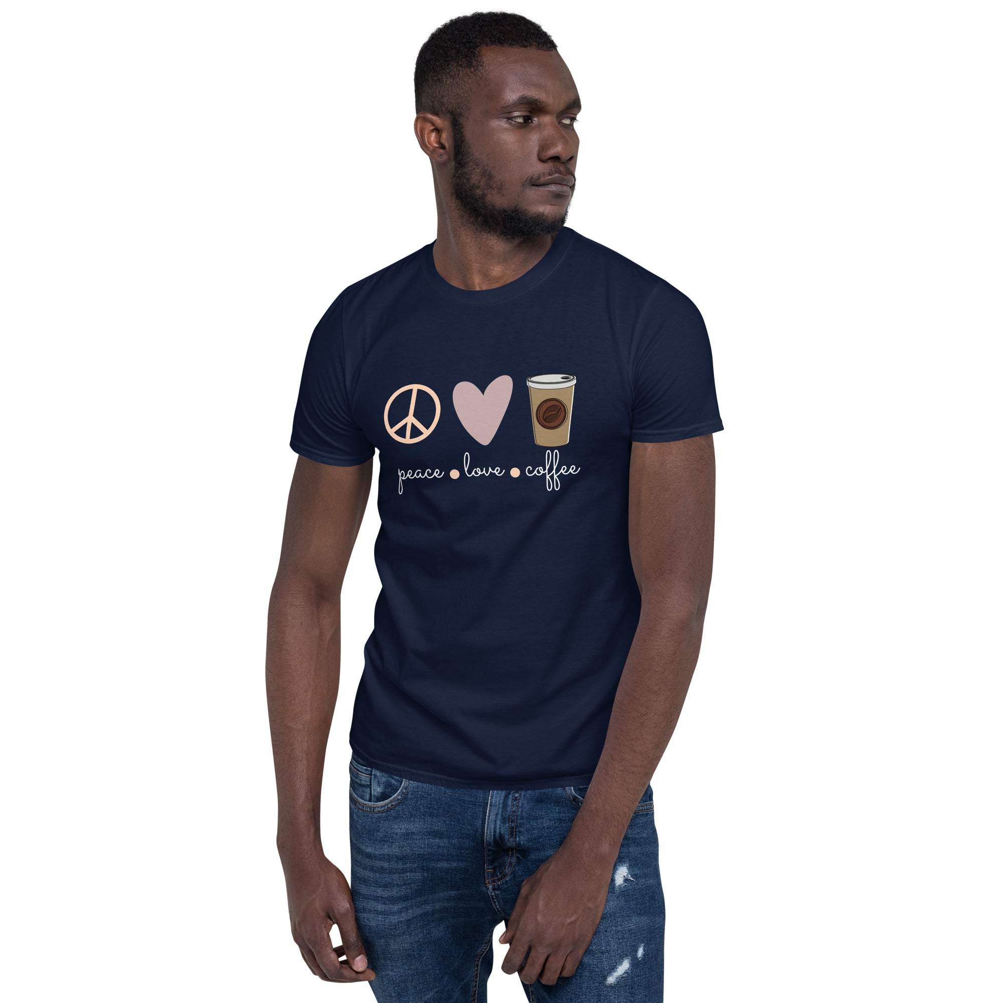 Love - Peace - Coffee Unisex-T-Shirt - souverista