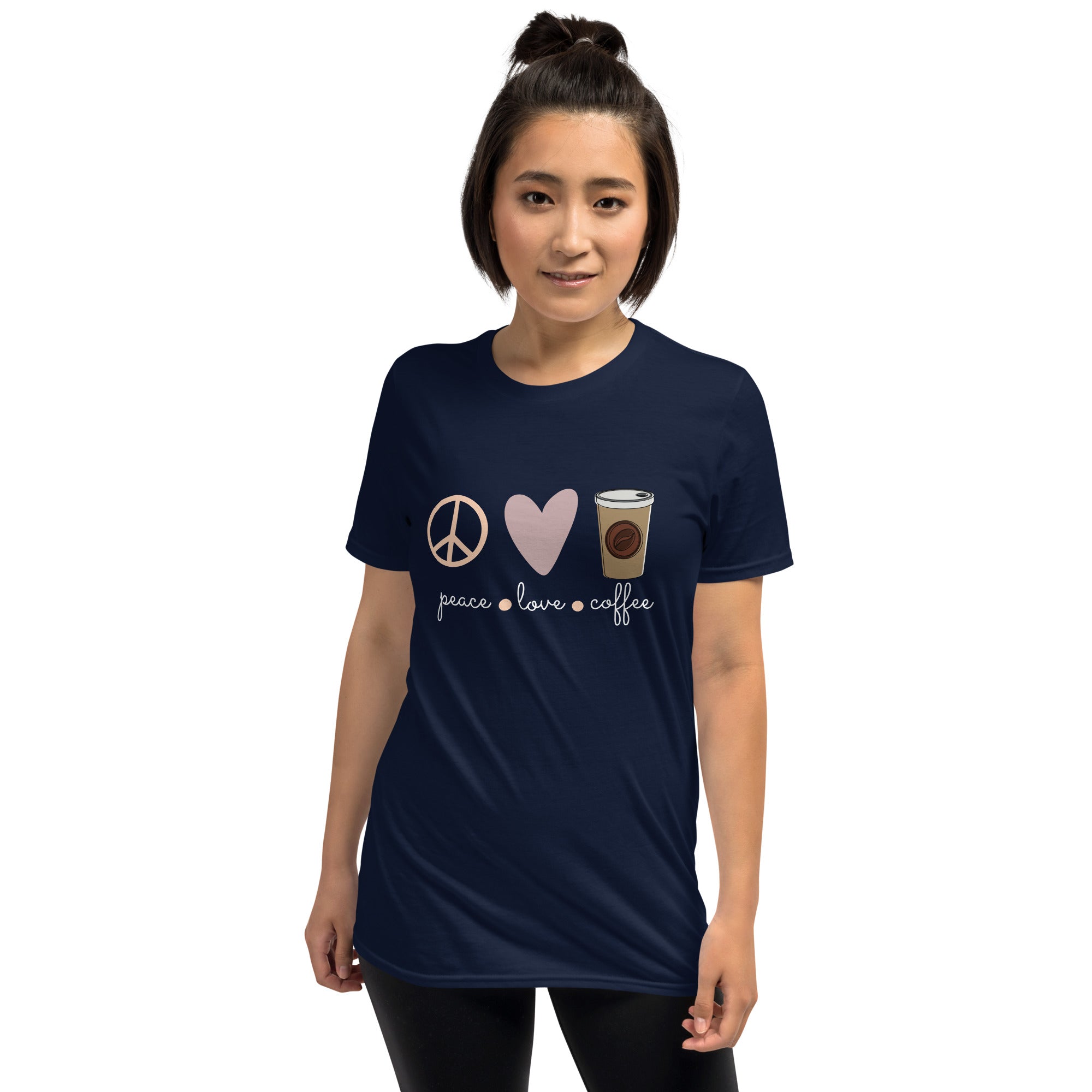 Love - Peace - Coffee Unisex-T-Shirt - souverista