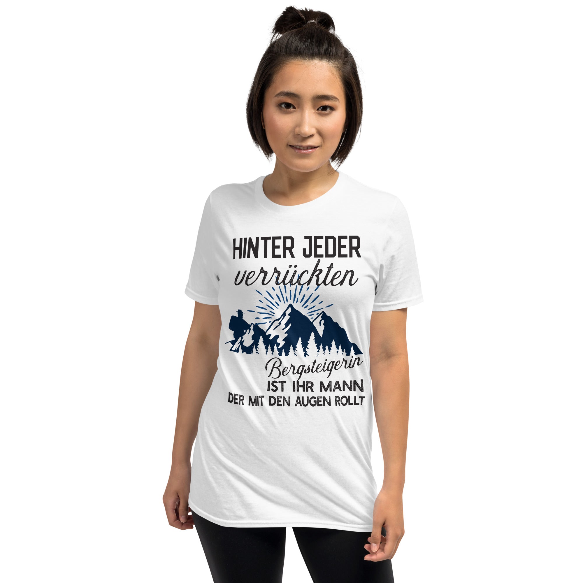 Verrückte Bergsteigerin Unisex-T-Shirt - souverista
