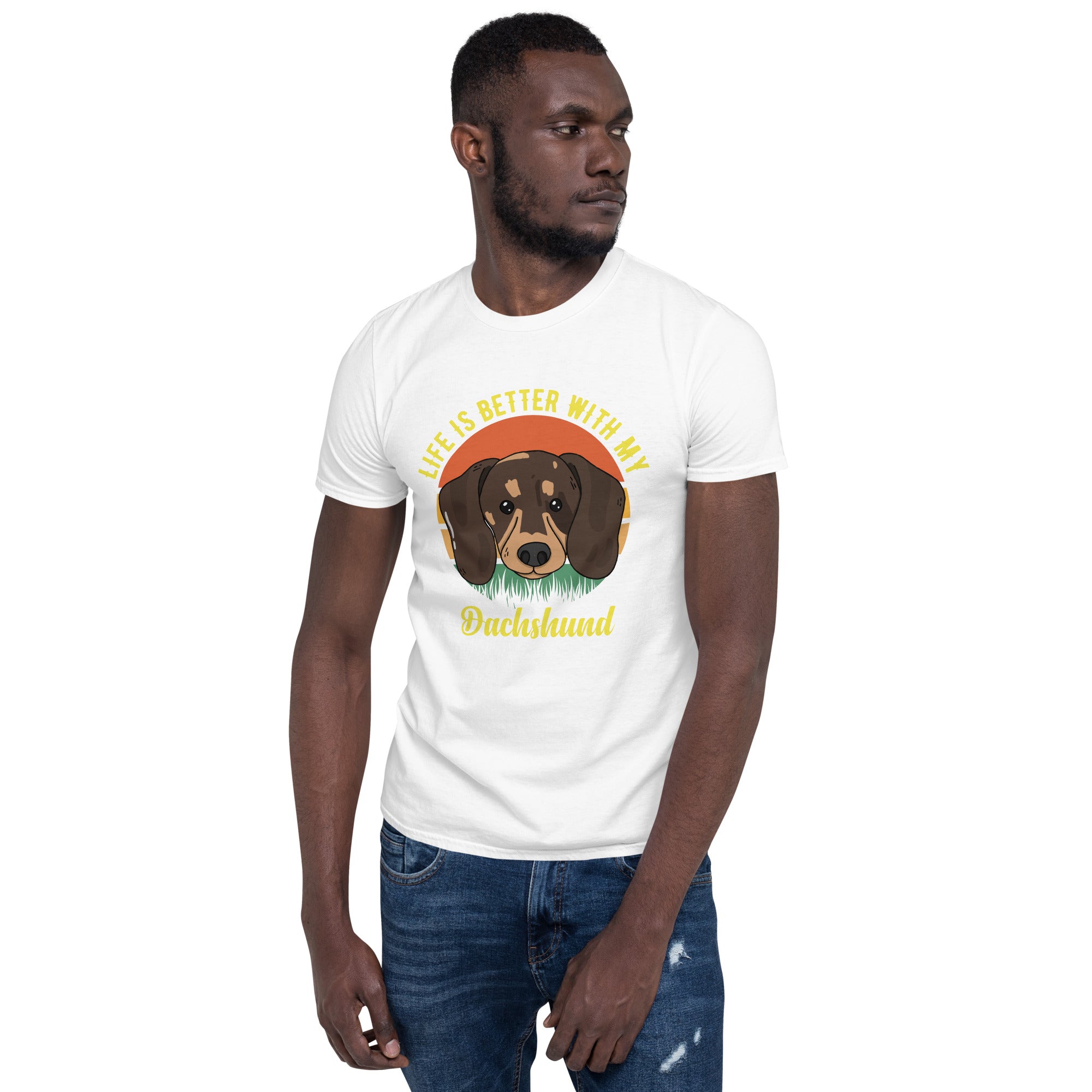 Life is better with dachshund Unisex-T-Shirt