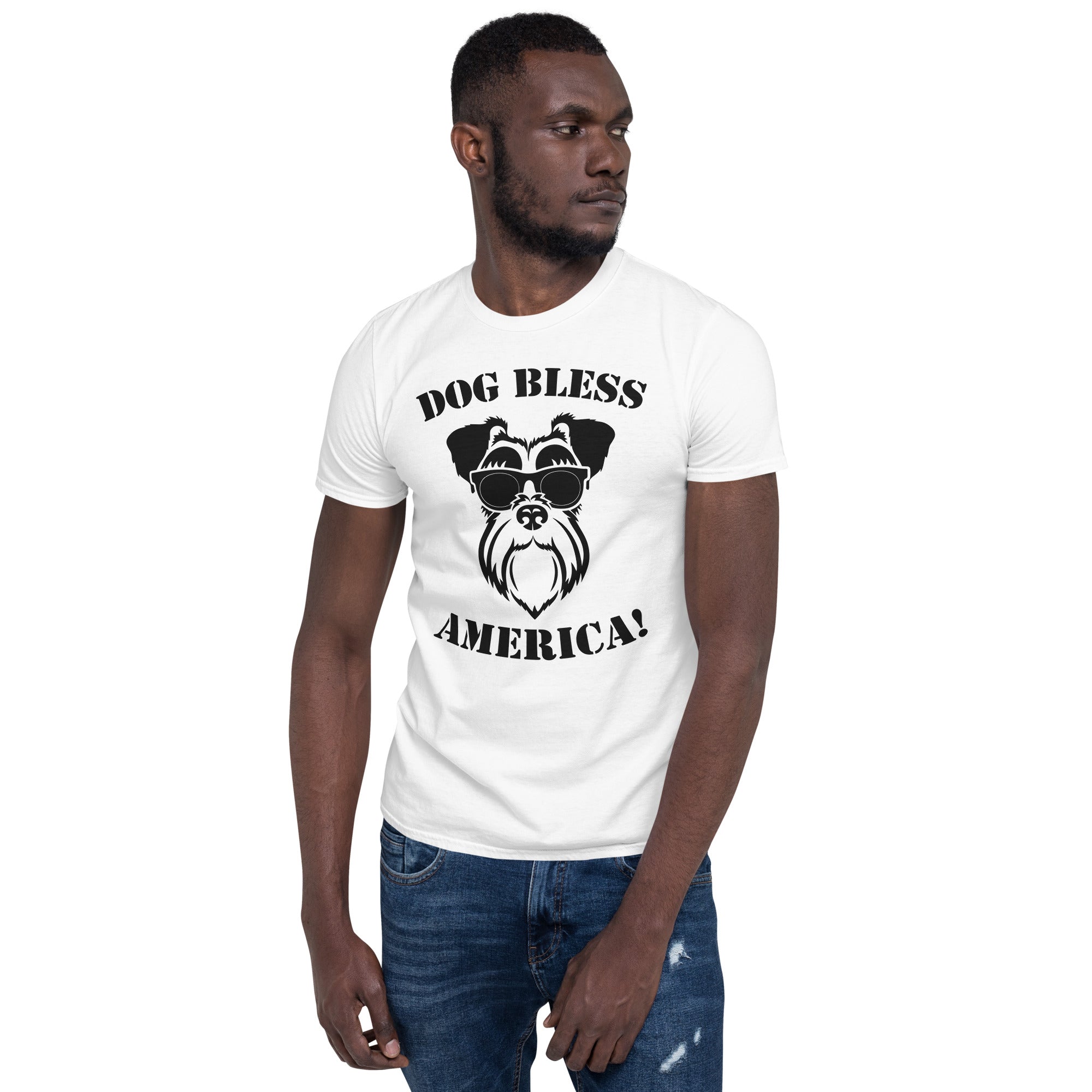 Dog bless america Unisex-T-Shirt