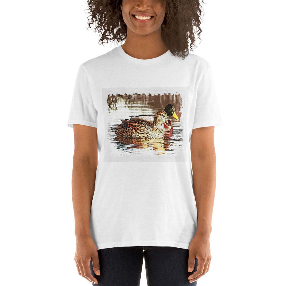 Ente Kurzärmeliges Unisex-T-Shirt - souverista