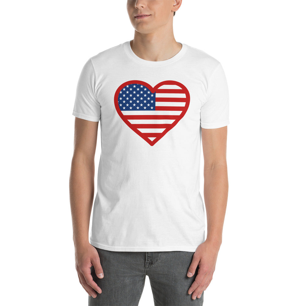 USA Herz Unisex-T-Shirt