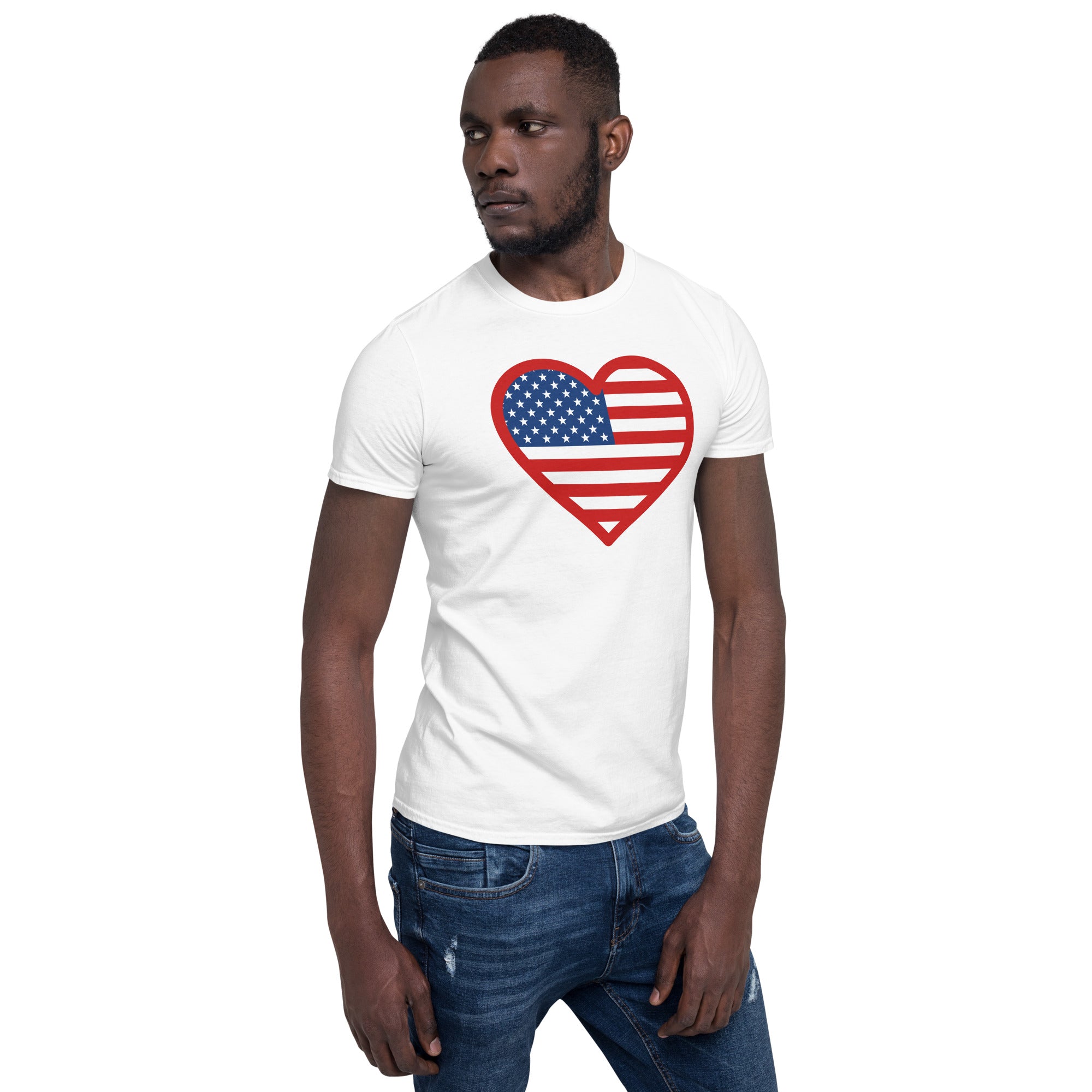 USA Herz Unisex-T-Shirt