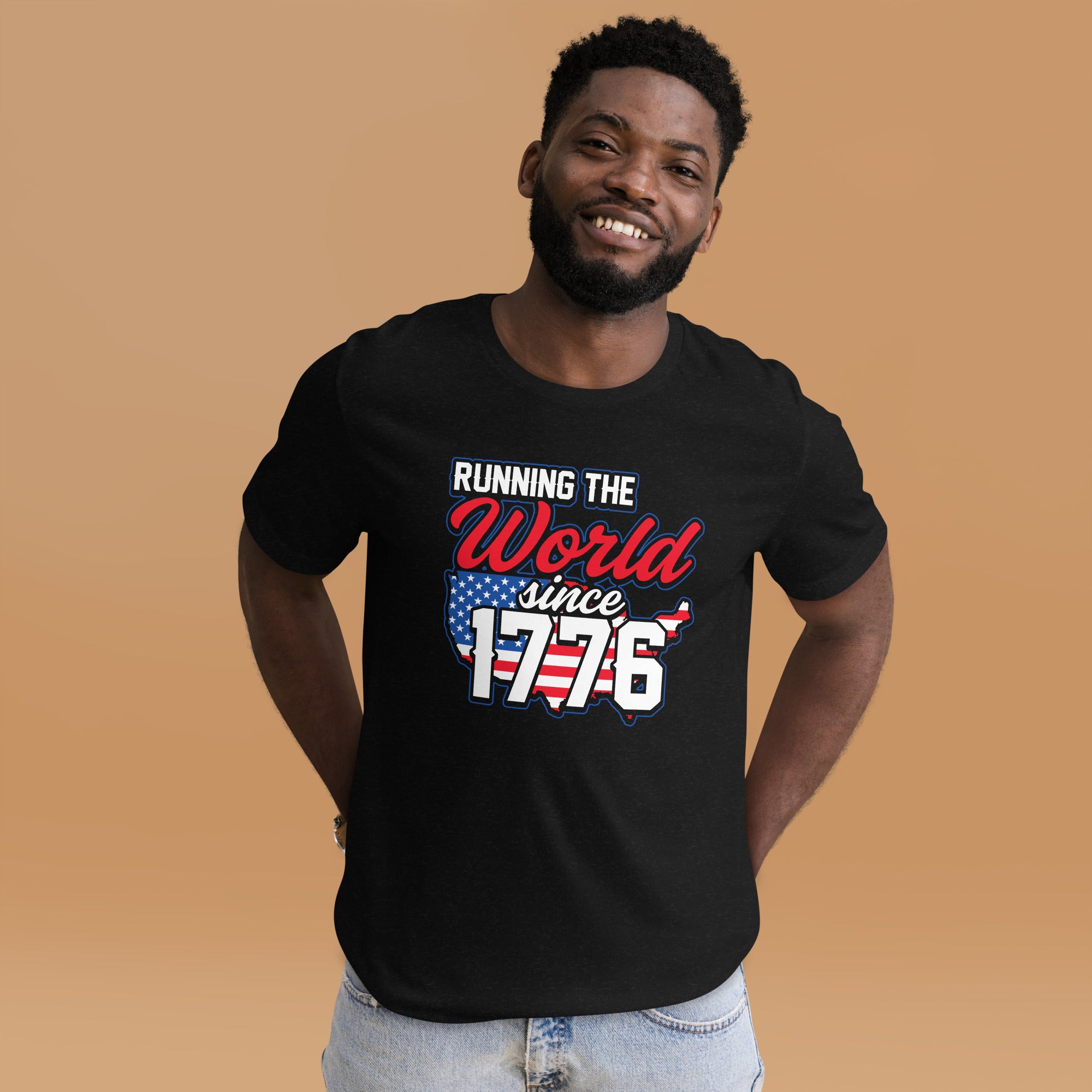 Running the world Unisex-T-Shirt - souverista