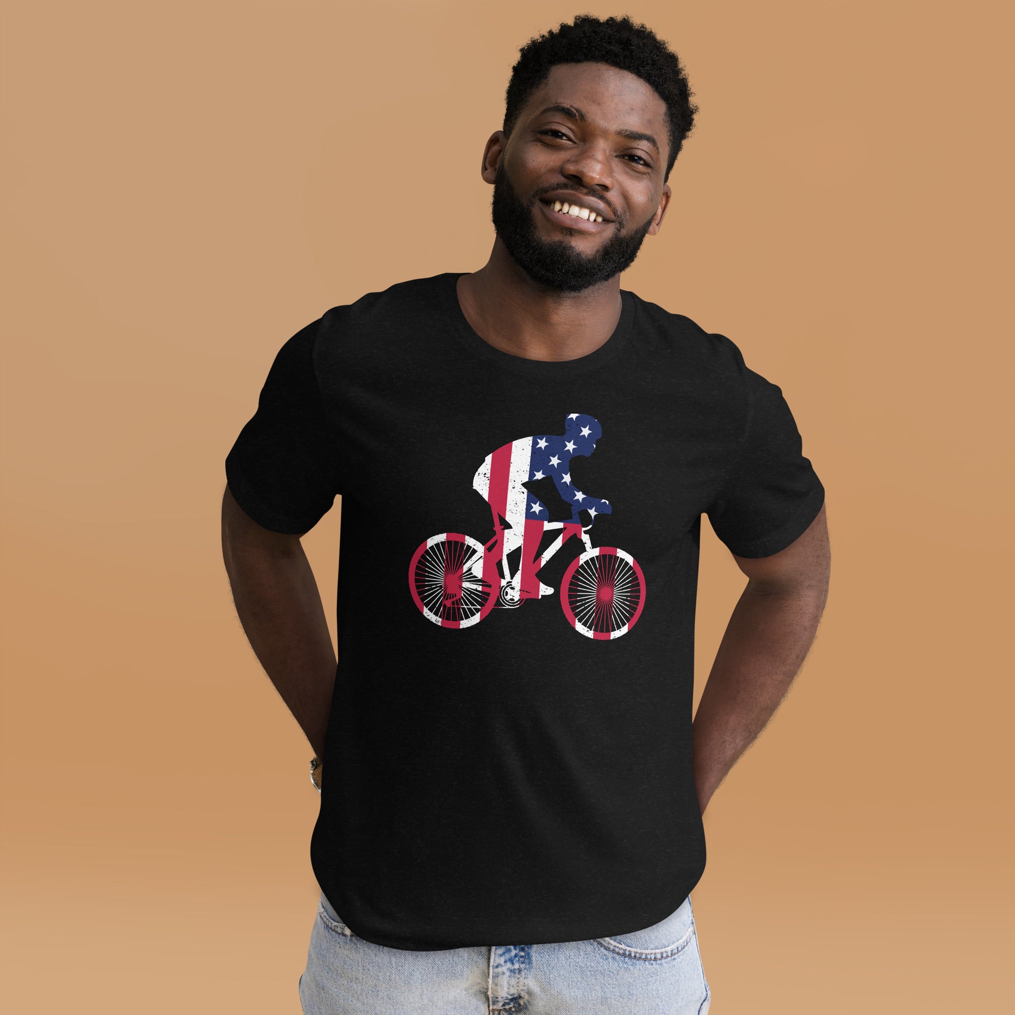 USA Cyclist Unisex-T-Shirt - souverista