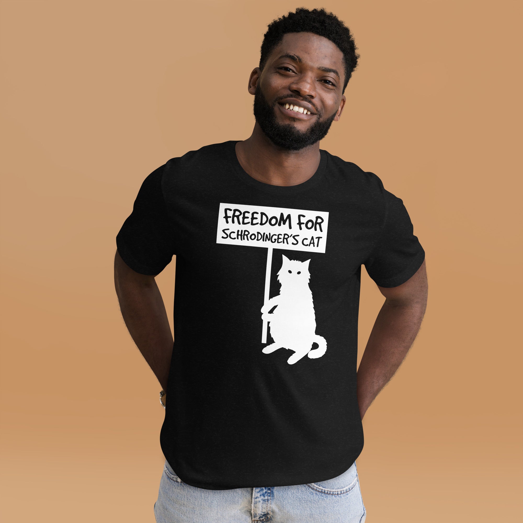 Freiheit für Schrödingers Katze Unisex-T-Shirt