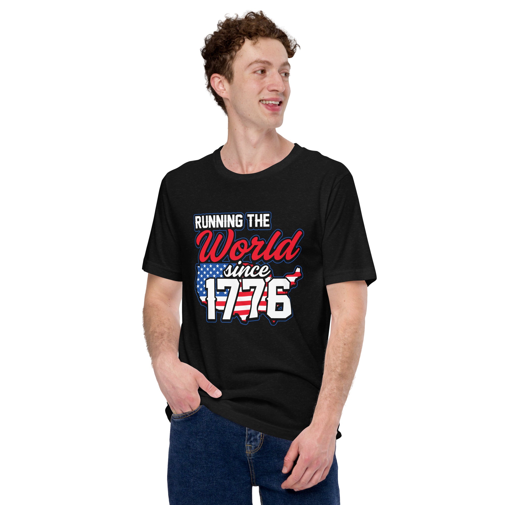 Running the world Unisex-T-Shirt - souverista