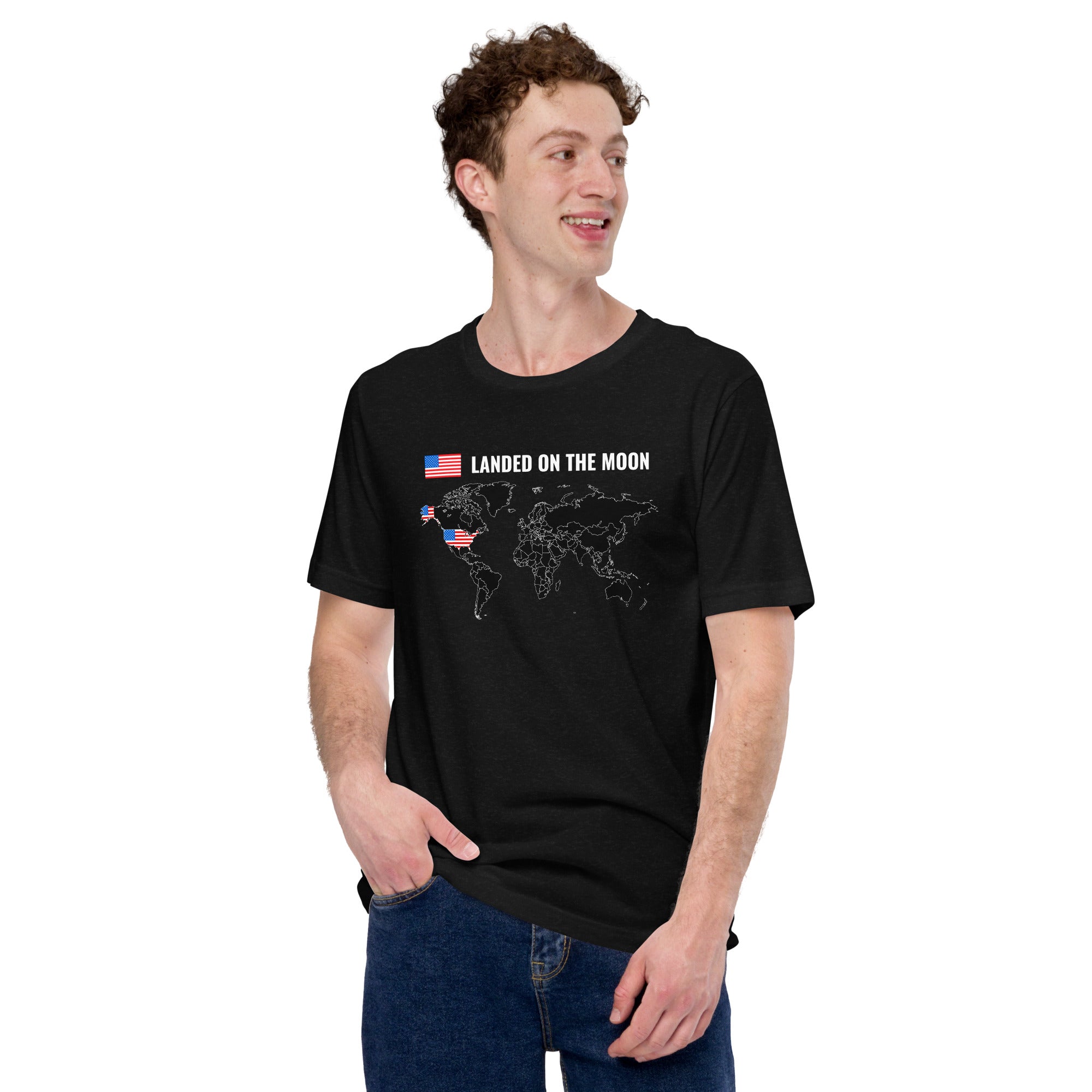 Landet on the moon Unisex-T-Shirt