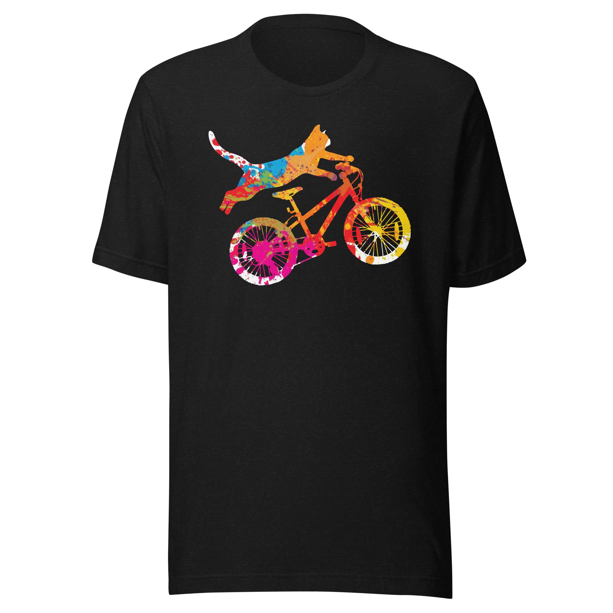 Cyclist Cat Unisex-T-Shirt - souverista