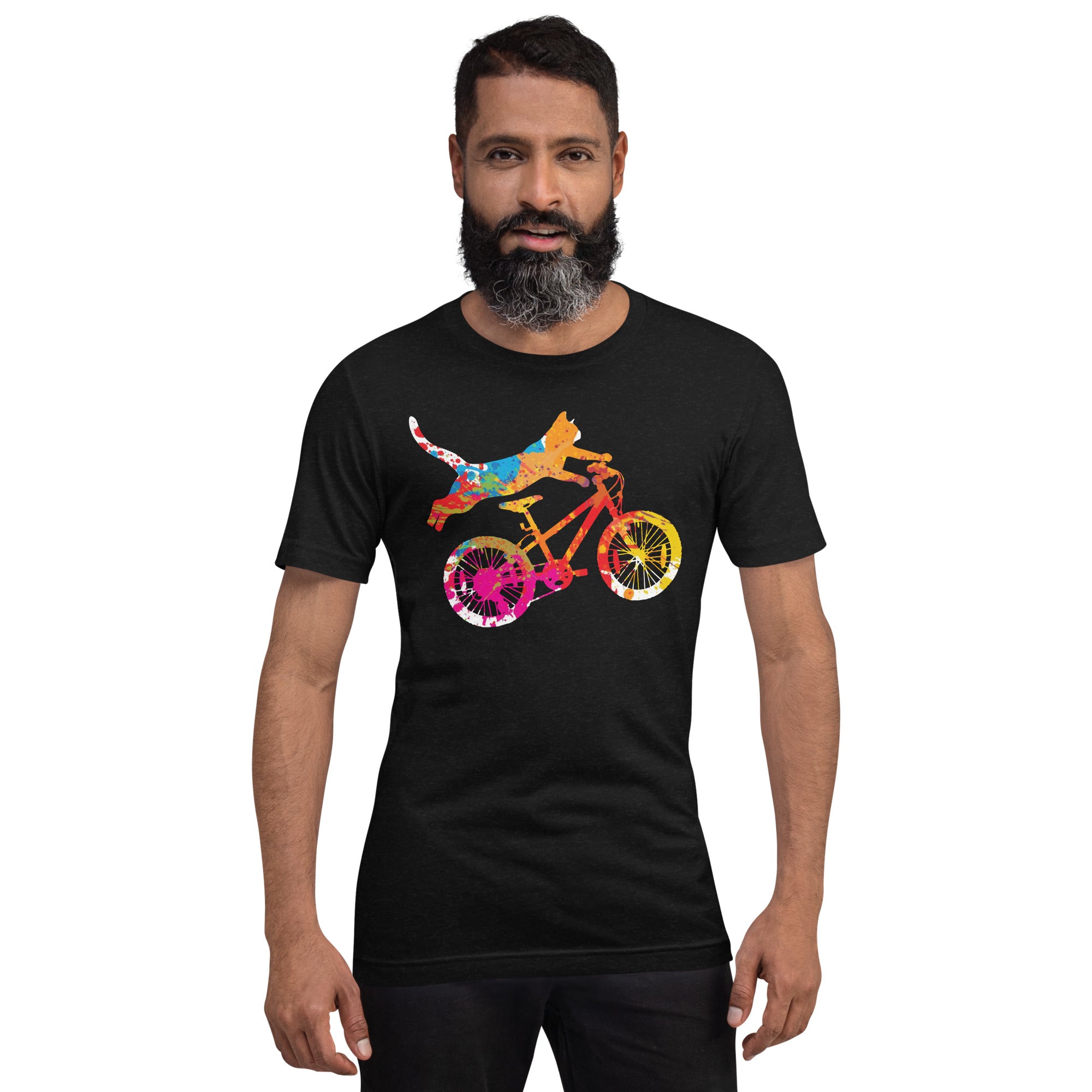 Cyclist Cat Unisex-T-Shirt - souverista