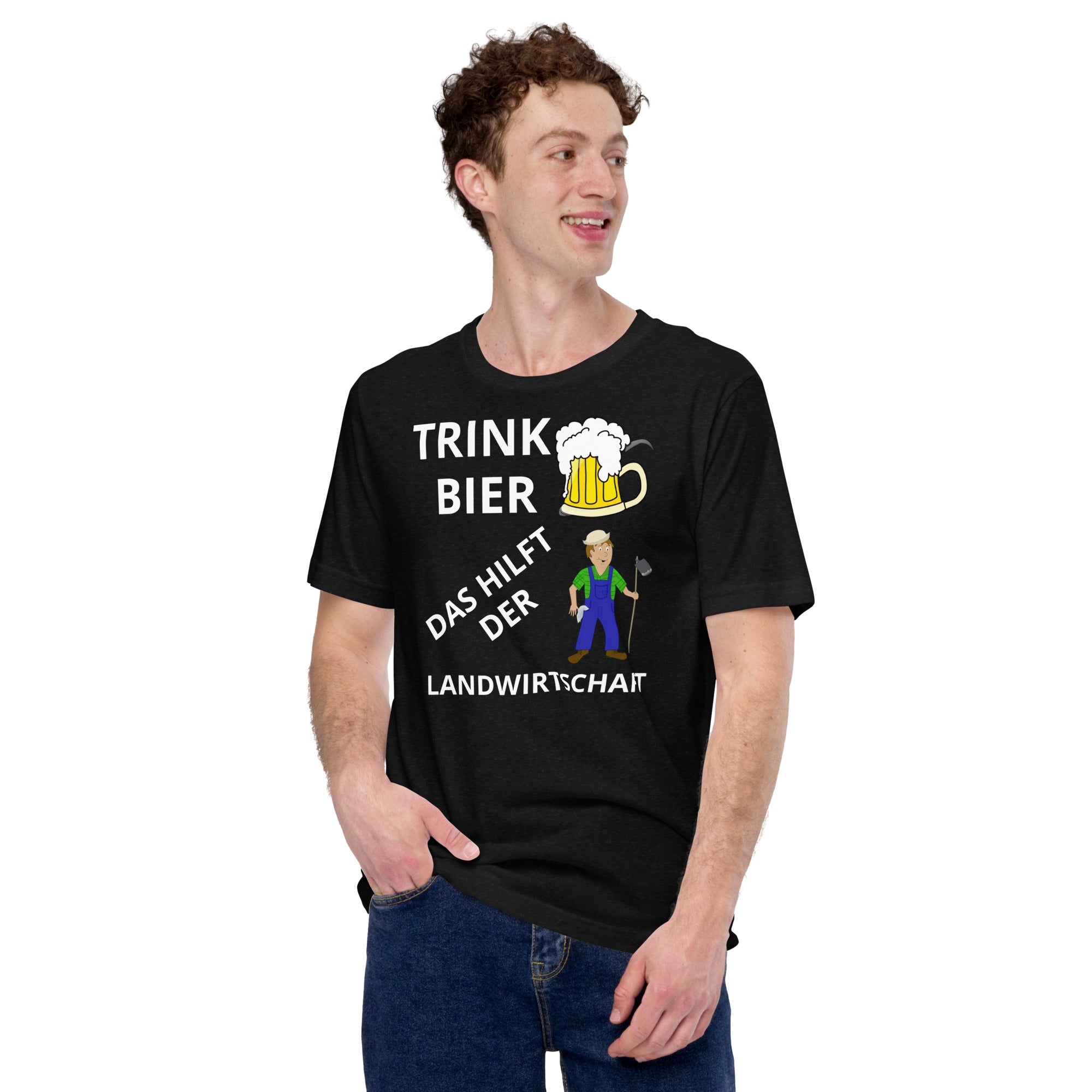 Trink Bier Unisex-T-Shirt