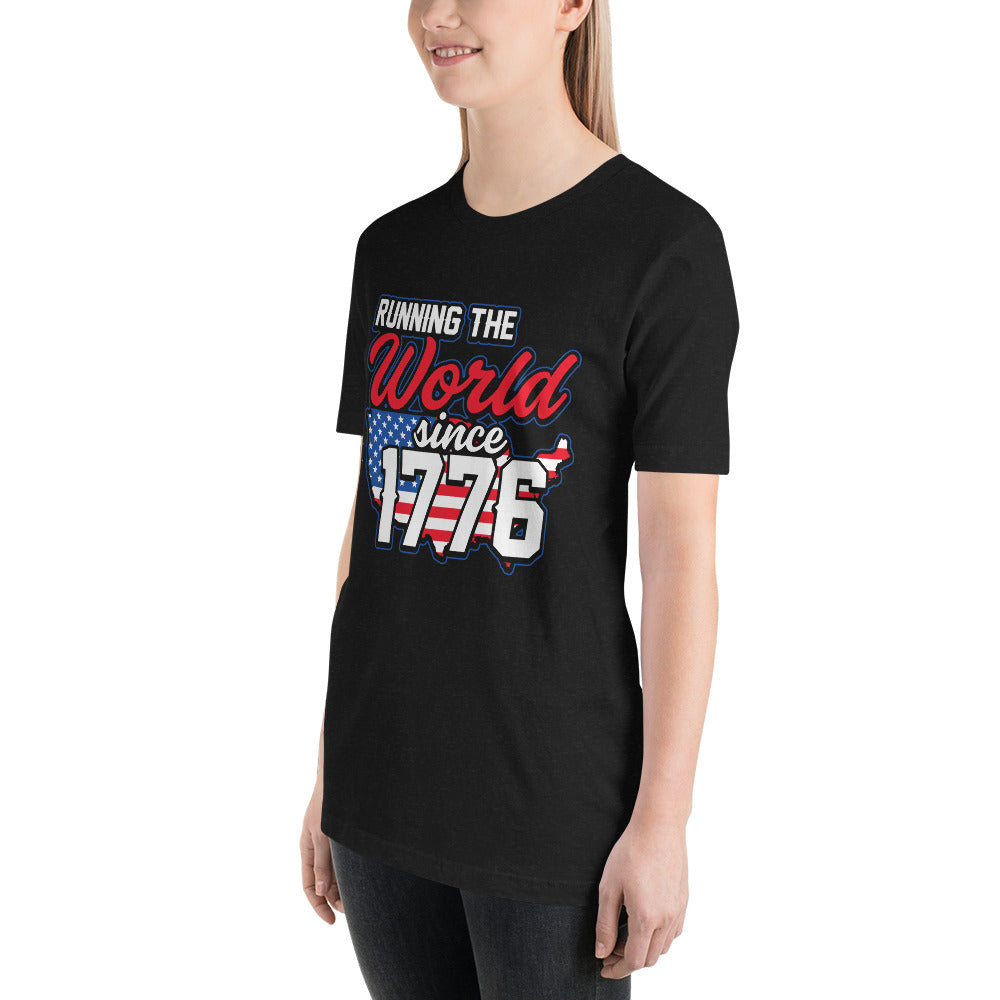 Running the world Unisex-T-Shirt - souverista