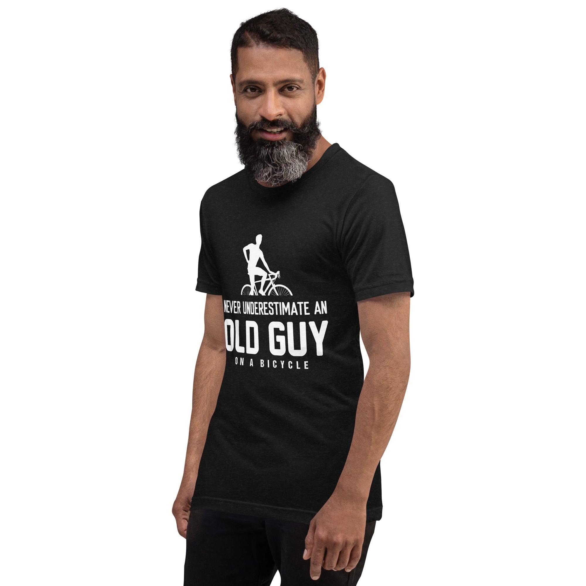 Old guy on a bike Unisex-T-Shirt - souverista