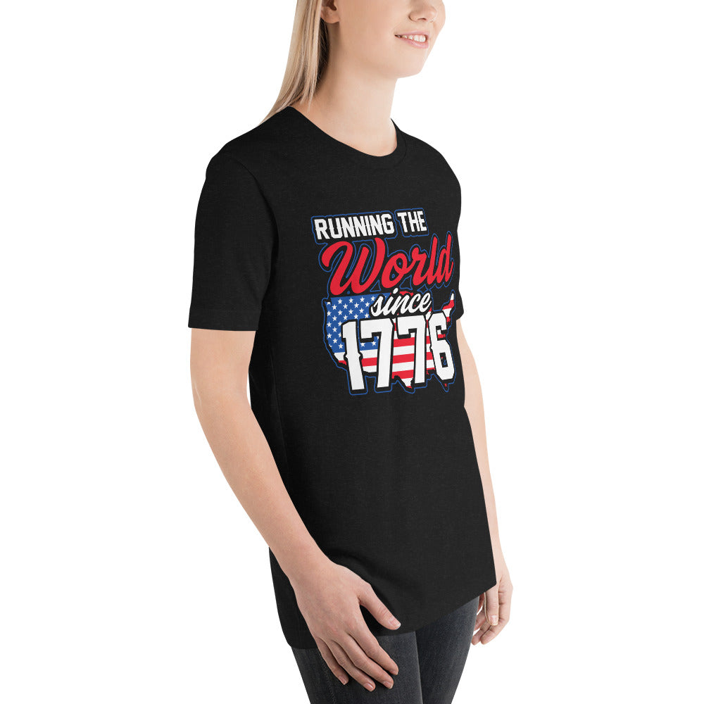 Running the world Unisex-T-Shirt - souverista