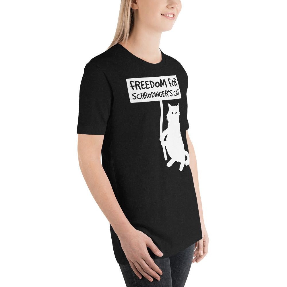 Freiheit für Schrödingers Katze Unisex-T-Shirt