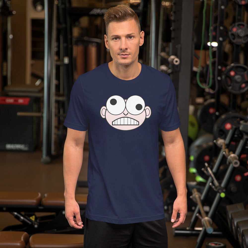 Lustiges verwirrtes Emoji Unisex-T-Shirt